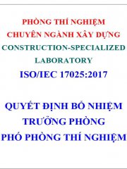 Quyết Định Bổ Nhiệm Trưởng PTN